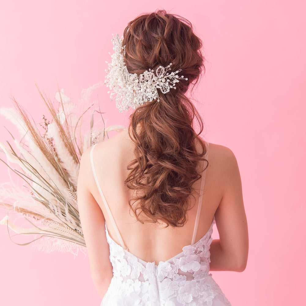 【ヘッドドレス】Gracefully ブライダルヘッドドレス 【結婚式 ヘアアクセサリー】