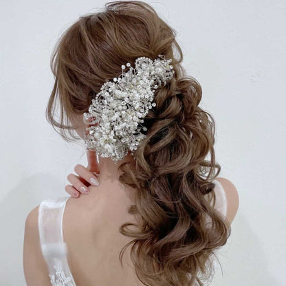 【ヘッドドレス】Gracefully ブライダルヘッドドレス 【結婚式 ヘアアクセサリー】
