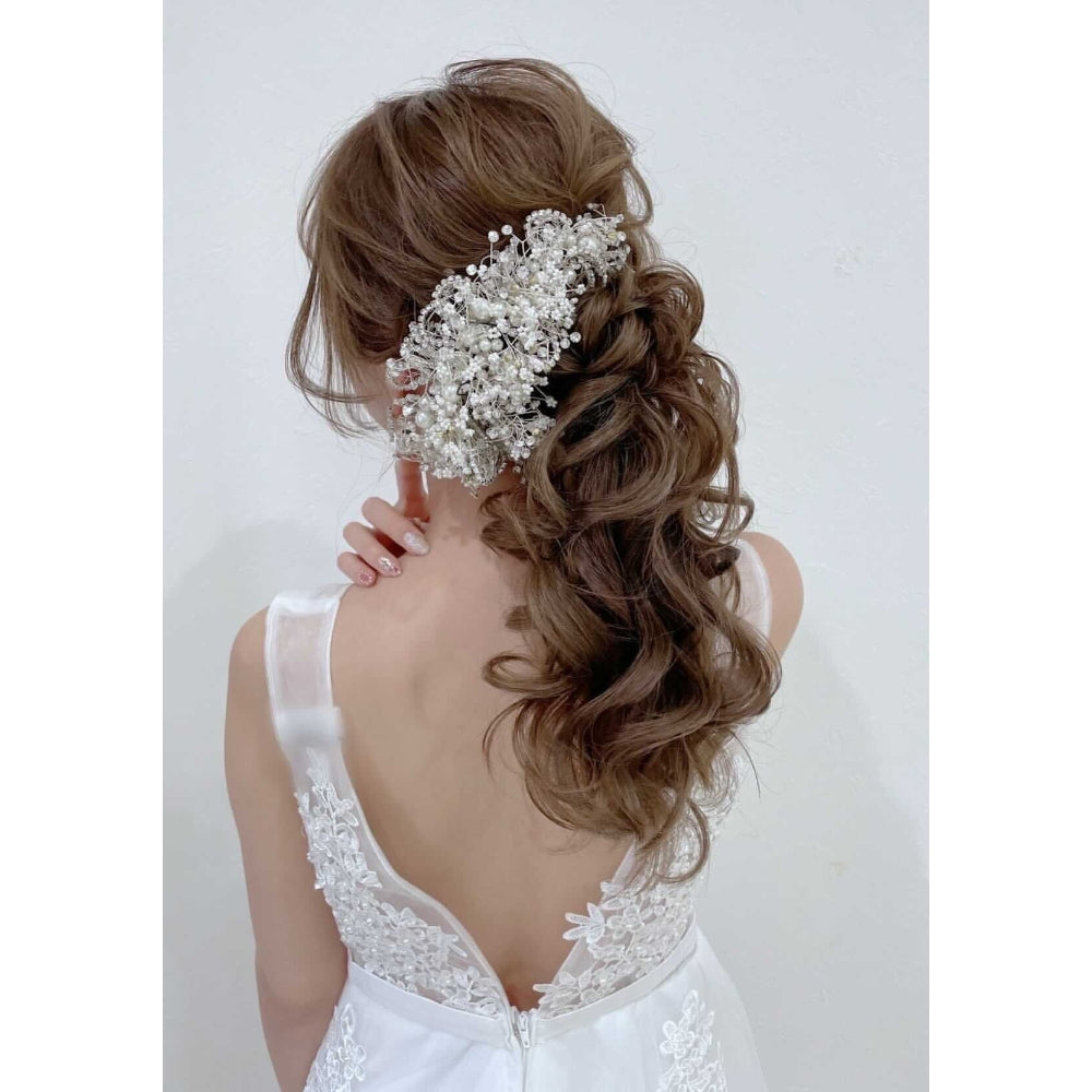 ヘッドドレス】Gracefully ブライダルヘッドドレス 【結婚式 ヘア
