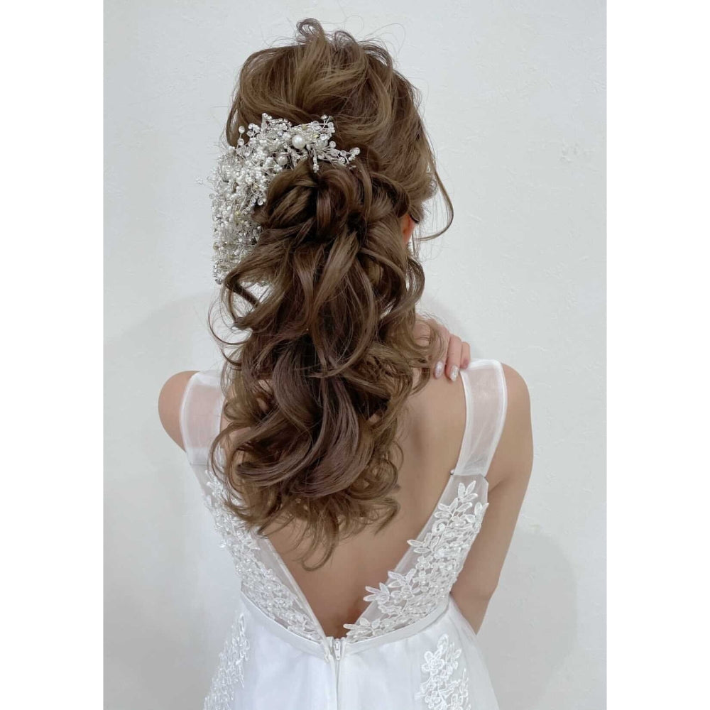 【ヘッドドレス】Gracefully ブライダルヘッドドレス 【結婚式 ヘアアクセサリー】