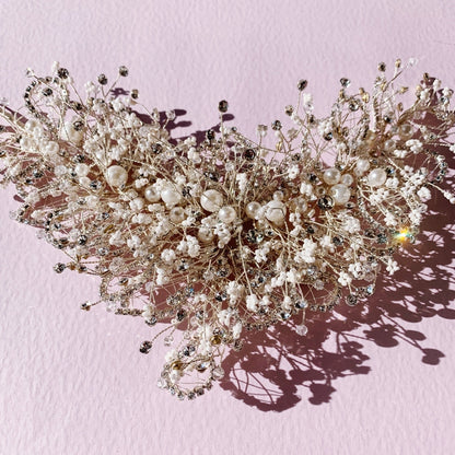 【ヘッドドレス】Gracefully ブライダルヘッドドレス 【結婚式 ヘアアクセサリー】