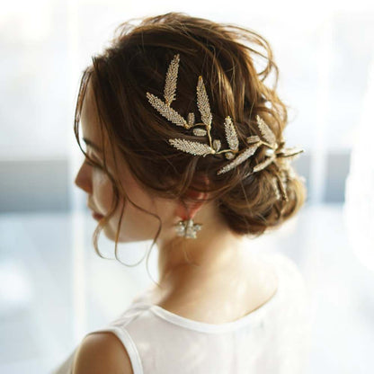 【ヘッドドレス】Gold Leaf ヘッドドレス/ブライダルアクセサリー 【結婚式 ヘアアクセサリー】