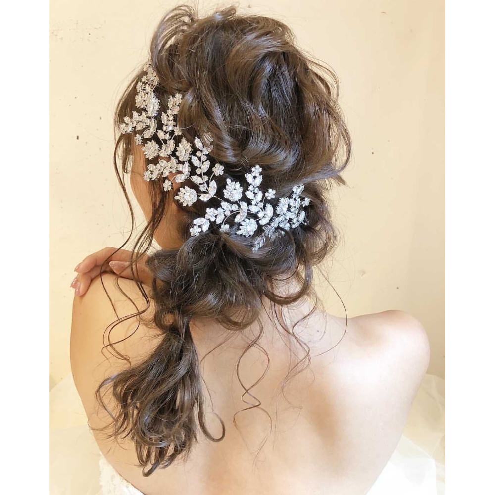 【ヘッドドレス】Emma Floral Head Jewerly/ブライダルアクセサリー 【結婚式 ヘアアクセサリー】