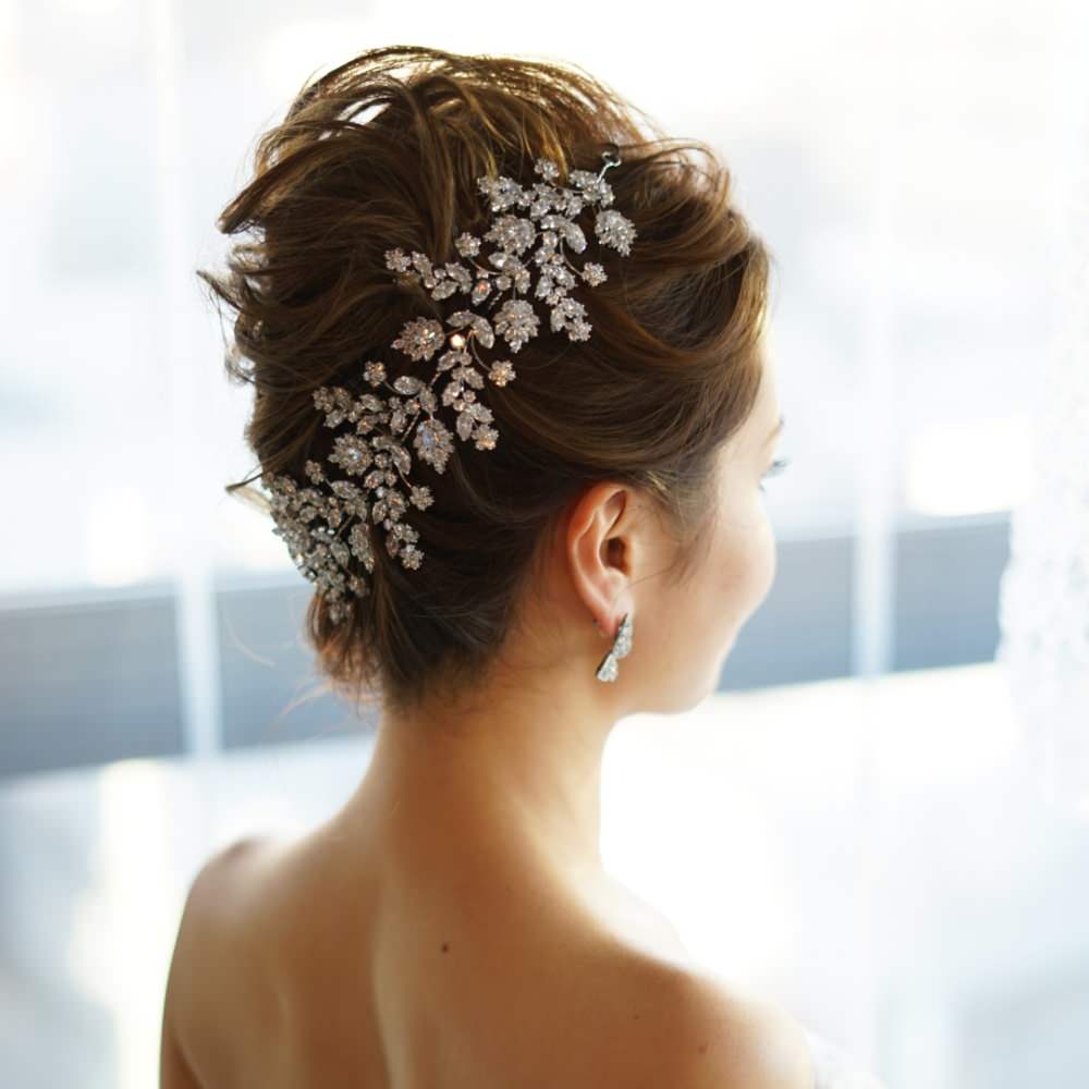 【ヘッドドレス】Emma Floral Head Jewerly/ブライダルアクセサリー 【結婚式 ヘアアクセサリー】