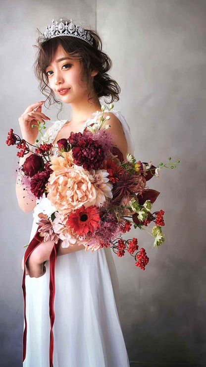 【ティアラ】Zirconia Crown Olivia Tiara/ブライダルアクセサリー 【結婚式 ヘアアクセサリー】