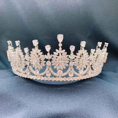 【ティアラ】Zirconia Crown Olivia Tiara/ブライダルアクセサリー 【結婚式　ヘアアクセサリー】