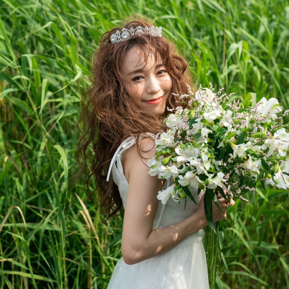 【ティアラ】Natural クラウン Tiara 【結婚式　ヘアアクセサリー】