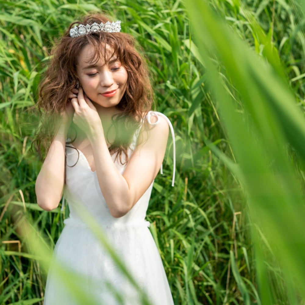 【ティアラ】Natural クラウン Tiara 【結婚式　ヘアアクセサリー】