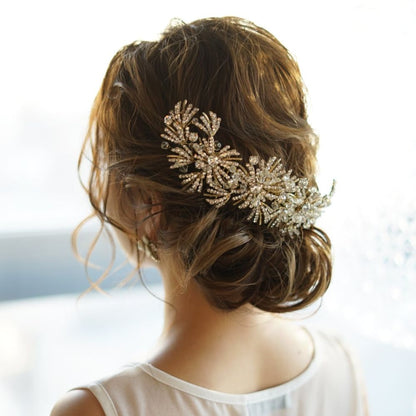 【ヘッドドレス】Like a Dream Gold Headdress 【結婚式　ヘアアクセサリー】