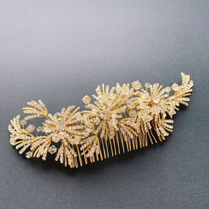 【ヘッドドレス】Like a Dream Gold Headdress 【結婚式 ヘアアクセサリー】