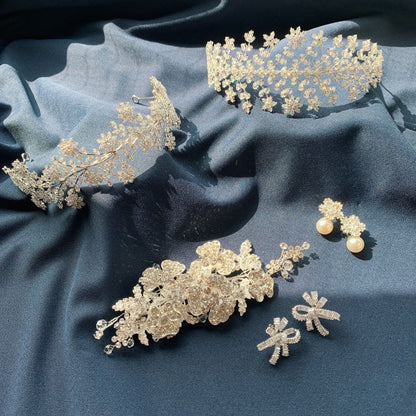 【ヘッドドレス】Jewel flower ヘッドドレス 【結婚式 ヘアアクセサリー】