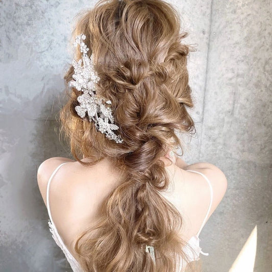 【ヘッドドレス】Jewel flower ヘッドドレス 【結婚式 ヘアアクセサリー】