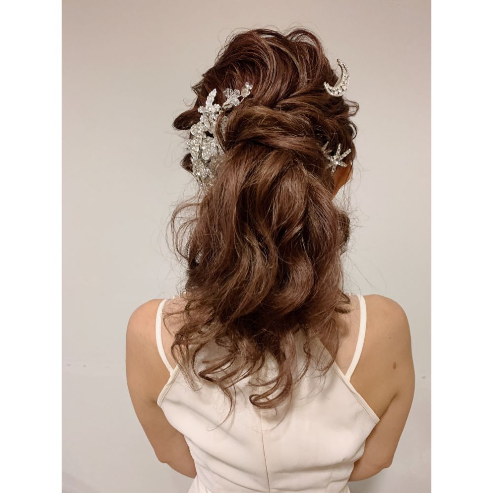 【ヘッドドレス】Jewel flower ヘッドドレス 【結婚式　ヘアアクセサリー】