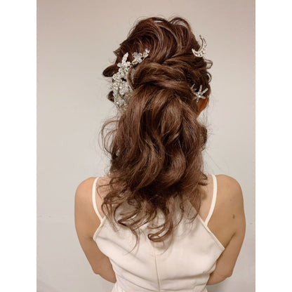【ヘッドドレス】Jewel flower ヘッドドレス 【結婚式 ヘアアクセサリー】