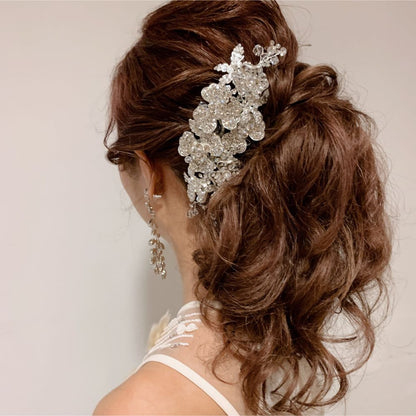 【ヘッドドレス】Jewel flower ヘッドドレス 【結婚式 ヘアアクセサリー】