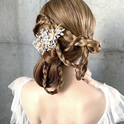 【ヘッドドレス】Gold Crystal Vineヘッドドレス 【結婚式　ヘアアクセサリー】