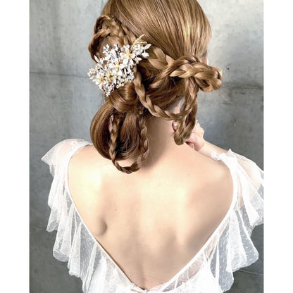 【ヘッドドレス】Gold Crystal Vineヘッドドレス 【結婚式 ヘアアクセサリー】