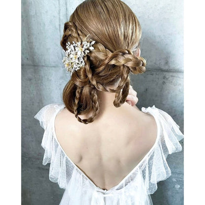 【ヘッドドレス】Gold Crystal Vineヘッドドレス 【結婚式　ヘアアクセサリー】