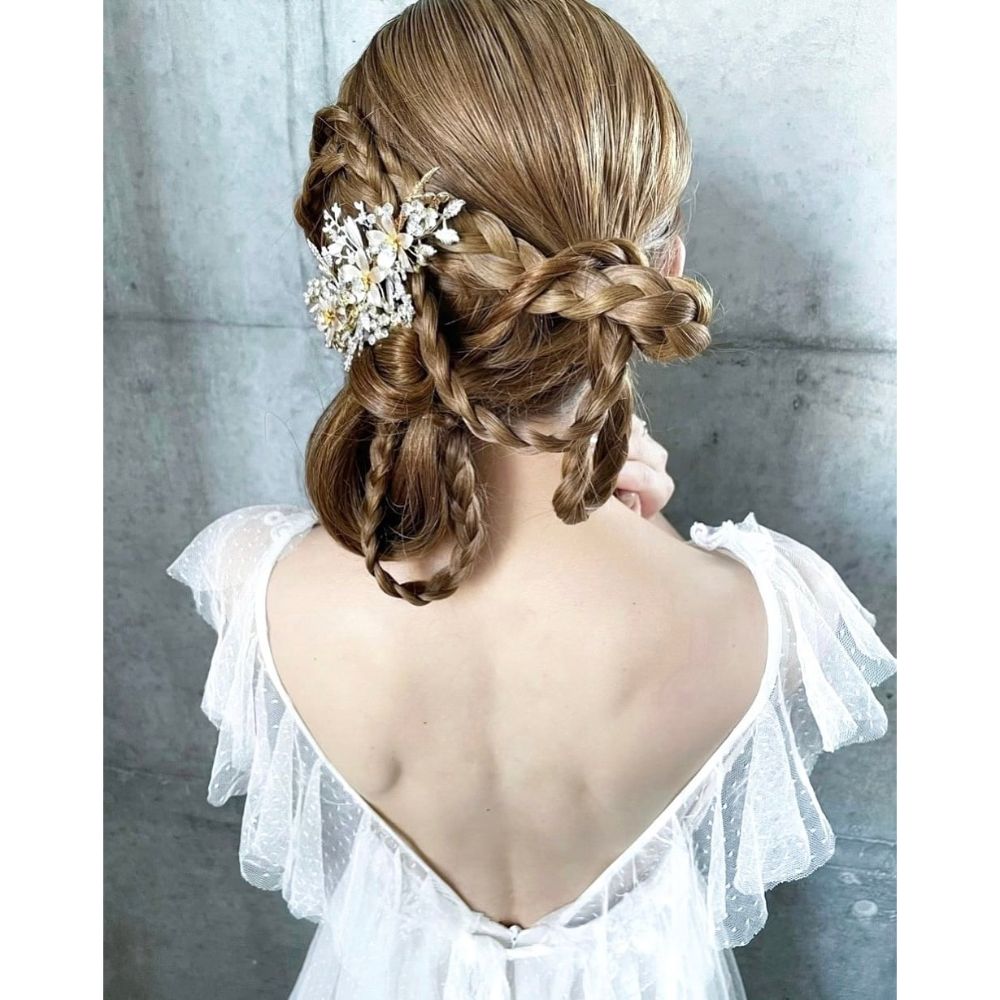 【ヘッドドレス】Gold Crystal Vineヘッドドレス 【結婚式 ヘアアクセサリー】