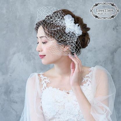 オーガンジーフラワーヘアピン5本セット（H-182）