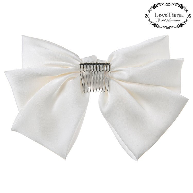 リボンヘッドドレス【ブリスリボン】【結婚式 ヘアアクセサリー】（H