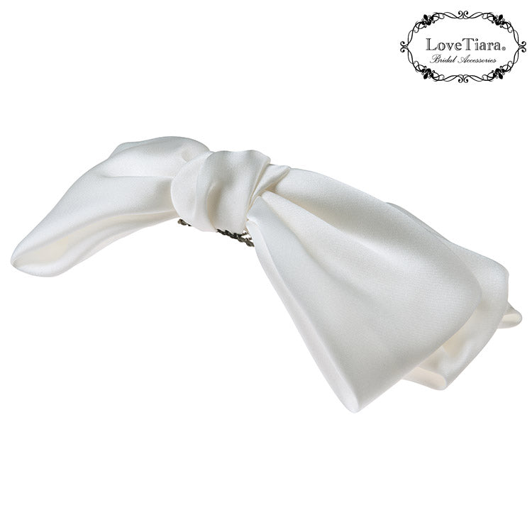 リボンヘッドドレス【ブリスリボン】【結婚式 ヘアアクセサリー】（H