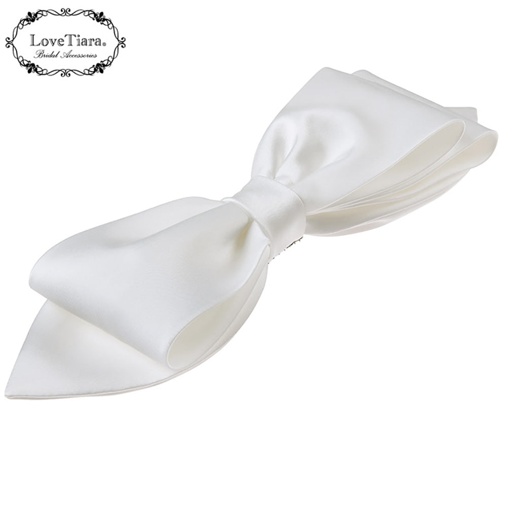 リボンヘッドドレス【フォーチュンリボン】【結婚式 ヘアアクセサリー】（H-184）