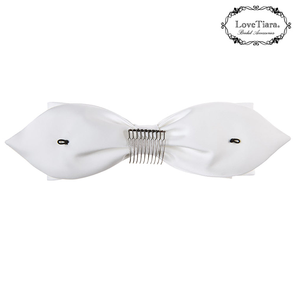 リボンヘッドドレス【フォーチュンリボン】【結婚式 ヘアアクセサリー】（H-184）