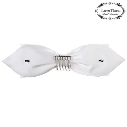 リボンヘッドドレス【フォーチュンリボン】【結婚式 ヘアアクセサリー】（H-184）