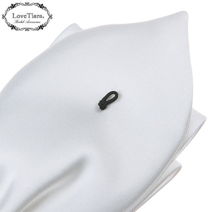 リボンヘッドドレス【フォーチュンリボン】【結婚式 ヘアアクセサリー】（H-184）