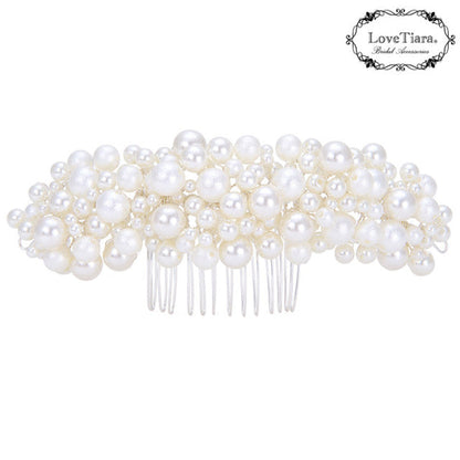 ヘッドドレス【パールボンネ】【花嫁 ヘアアクセ】（H-188）