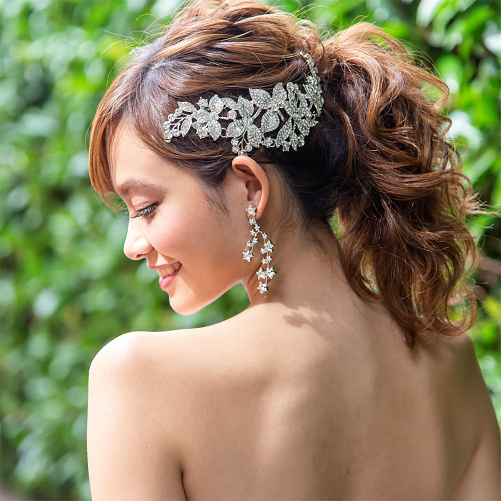 【ヘッドドレス】ブライダルアクセサリー 【結婚式 ヘアアクセサリー】