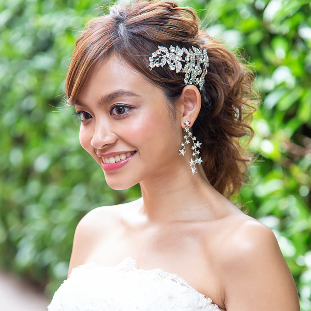 【ヘッドドレス】ブライダルアクセサリー 【結婚式 ヘアアクセサリー】