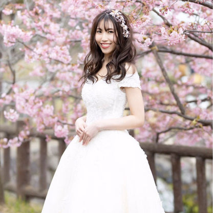 【ヘッドドレス】gold_flowerヘッドドレス 【結婚式 ヘアアクセサリー】