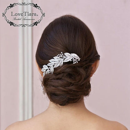 ヘッドドレス【リーフ】【結婚式 ヘアアクセサリー】（H-86）