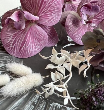 和装 成人式 パーティー【胡蝶蘭パープル】結婚式 ヘアアクセサリー