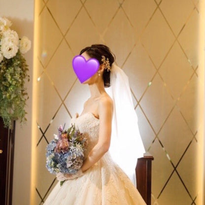 【ヘッドドレス】ブライダルヘッドドレス　ゴールド　コーム　和装　H10 【結婚式　ヘアアクセサリー】