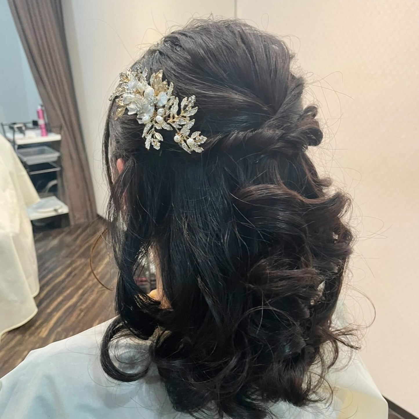 【ヘッドドレス】ブライダルヘッドドレス　ゴールド　コーム　和装　H10 【結婚式　ヘアアクセサリー】