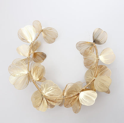 【ヘッドドレス】フラワー ペタル ガーランド ブライダルアクセサリー 【結婚式 ヘアアクセサリー】