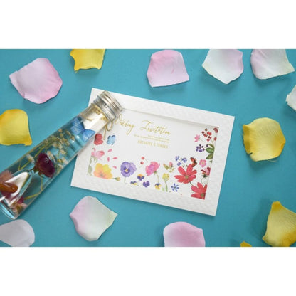 【結婚式 招待状セット】バタフライ ホルダー付 (印刷込み)【結婚式 ペーパー 招待状】