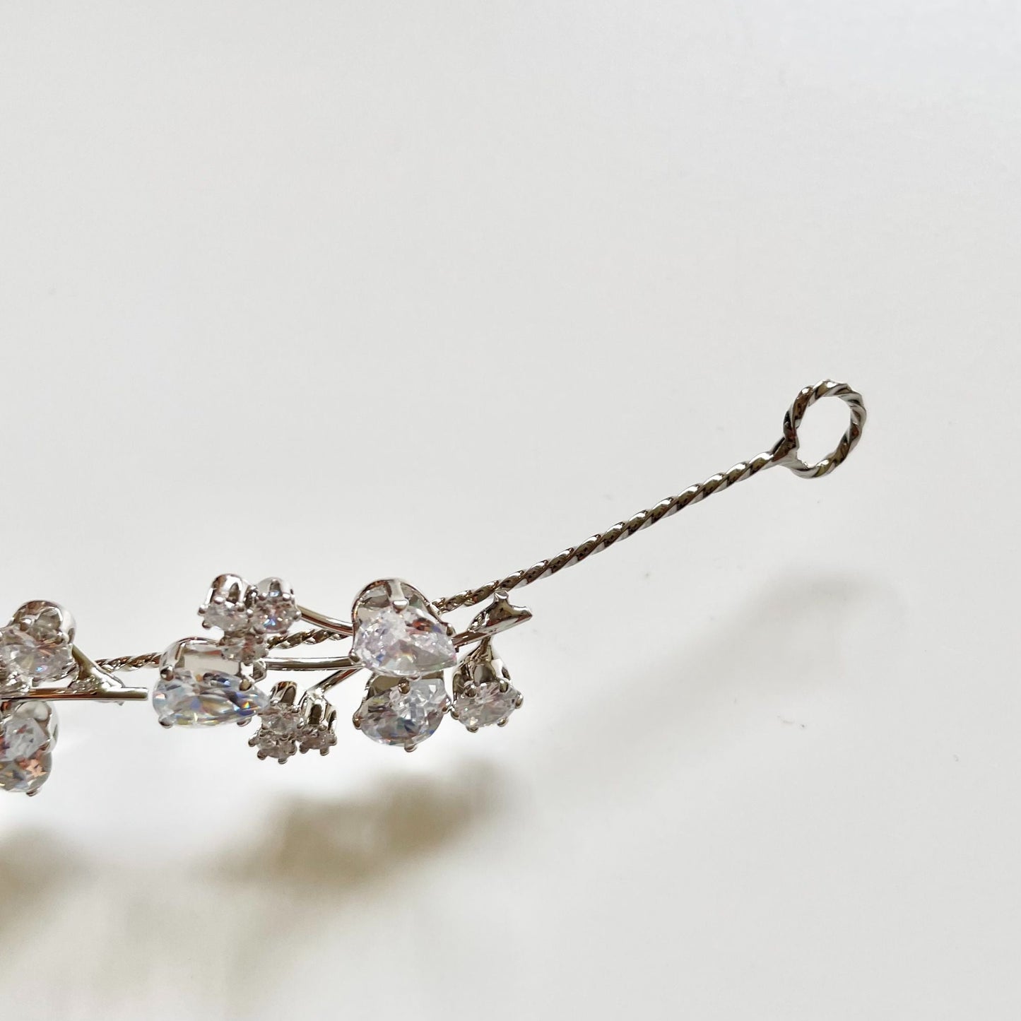 【ヘッドドレス】キュービックジルコニア 小枝 ヘッドドレス【結婚式 ヘアアクセサリー】