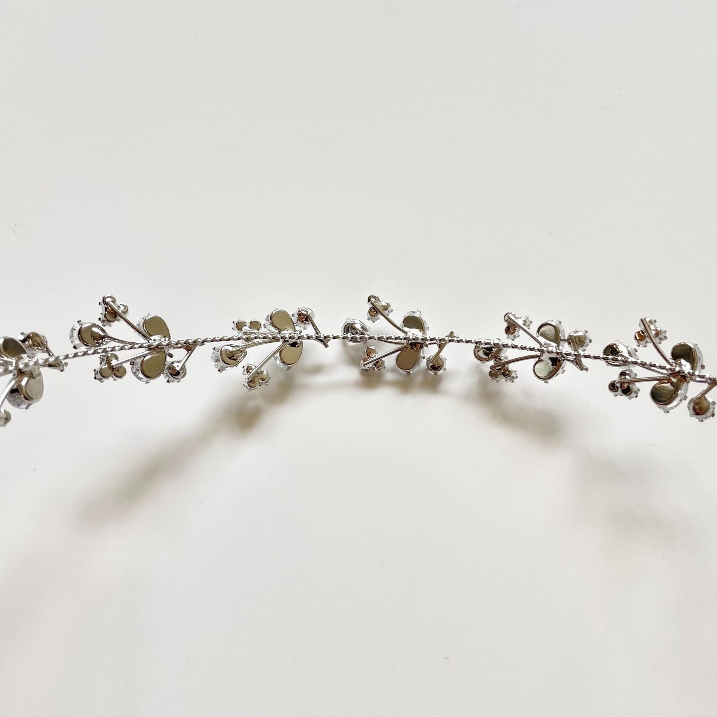 【ヘッドドレス】キュービックジルコニア 小枝 ヘッドドレス【結婚式 ヘアアクセサリー】