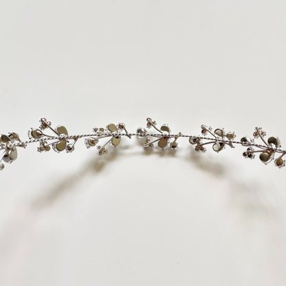 【ヘッドドレス】キュービックジルコニア 小枝 ヘッドドレス【結婚式 ヘアアクセサリー】