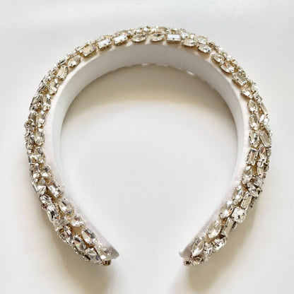 ウェディング アクセサリー【ドロップ ジュエリー カチューシャ】【結婚式 ヘアアクセサリー】