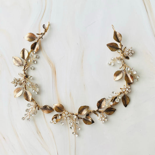 【ヘッドドレス】ブライダルヘッドドレス ゴールド コーム 和装 H28 【結婚式 ヘアアクセサリー】