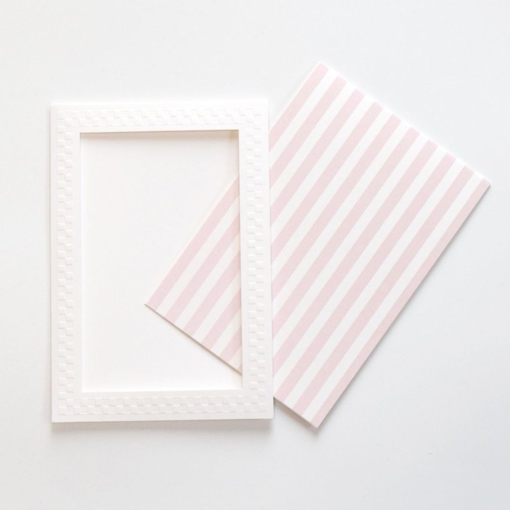 【結婚式 招待状セット】 アンティークスウィート ピンク ホルダー付(印刷込み)【結婚式 ペーパー 招待状】