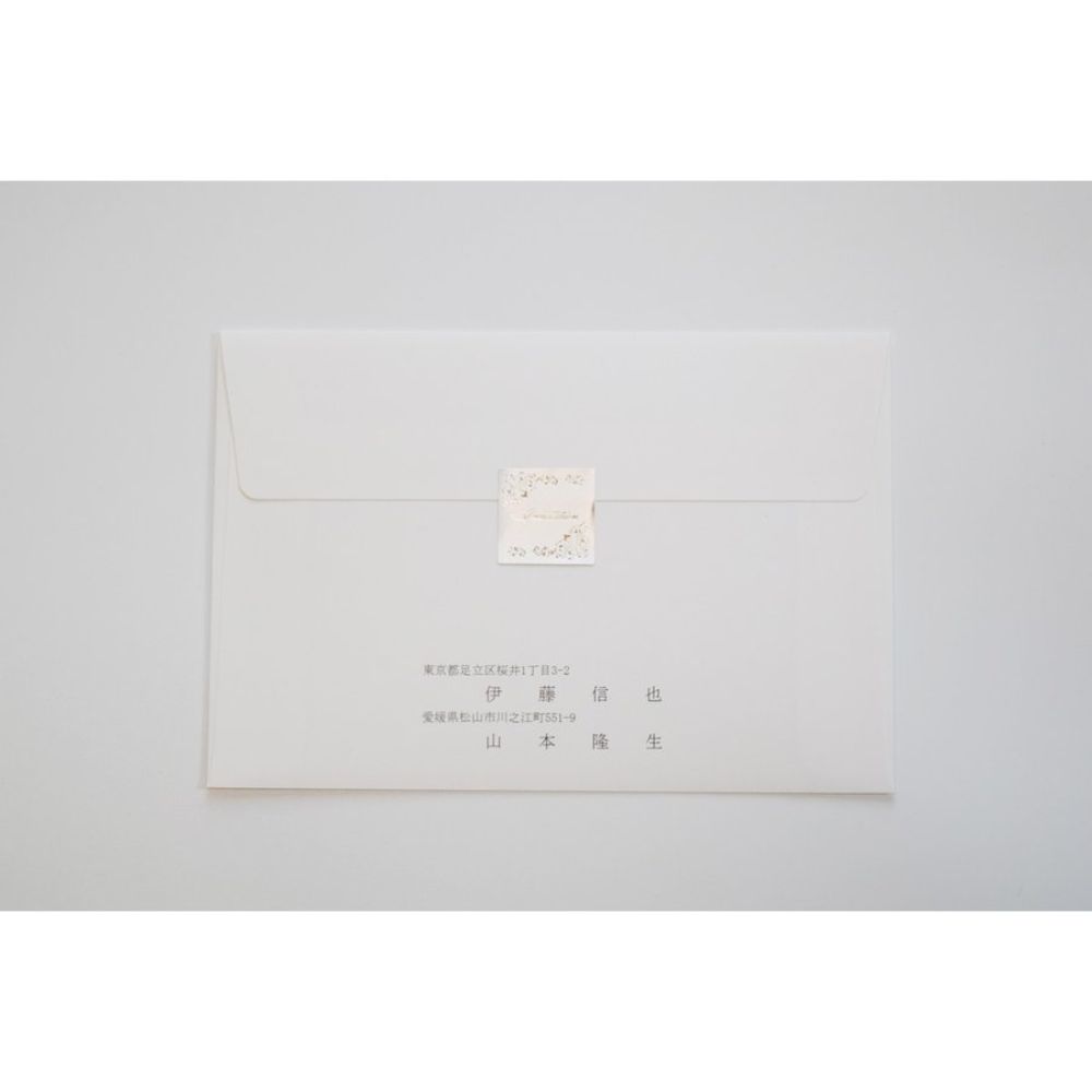 【結婚式 招待状セット】 アンティークスウィート ピンク ホルダー付(印刷込み)【結婚式 ペーパー 招待状】