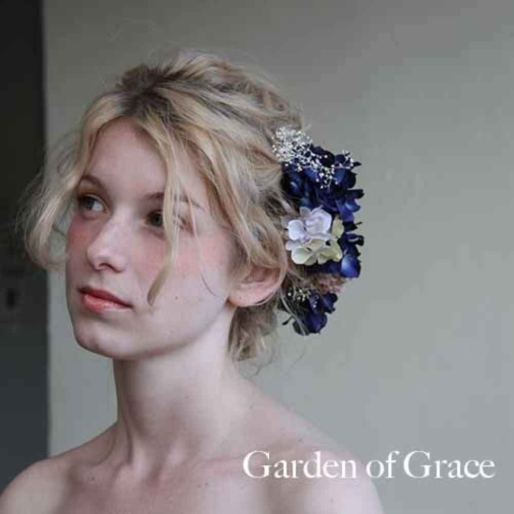 ウエディング 和装 成人式 ヘッドピース【ネイビー10p】 【結婚式 ヘアアクセサリー】