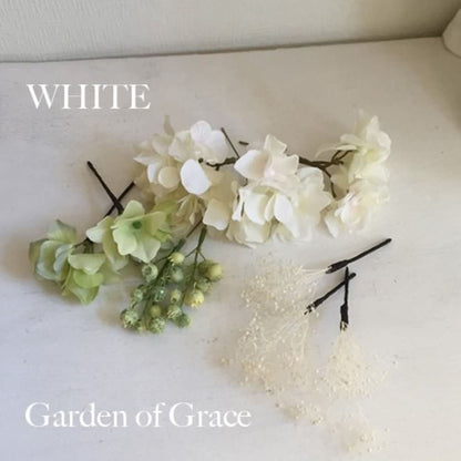 和装 成人式 ハイドランジア ヘッドピース 【エクリュ10p】 【結婚式 ヘアアクセサリー】