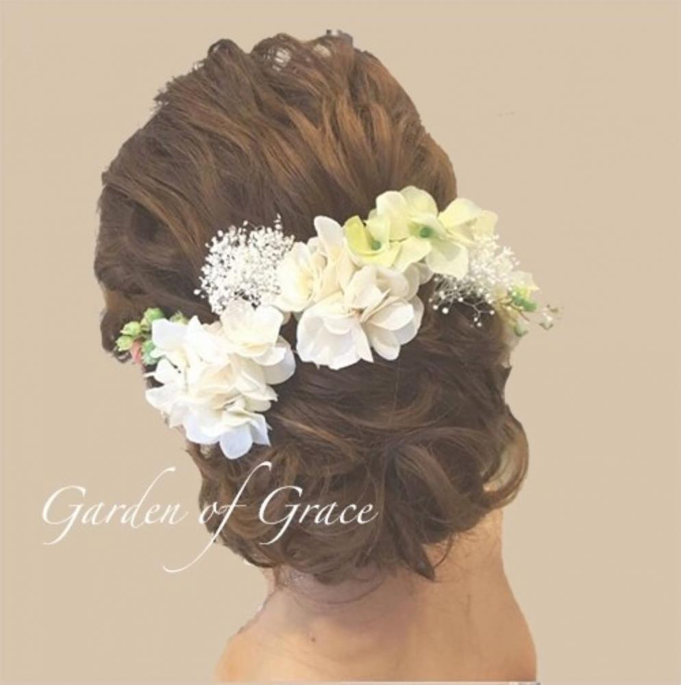 ヘッドピース ホワイト10p 【結婚式 ヘアアクセサリー】